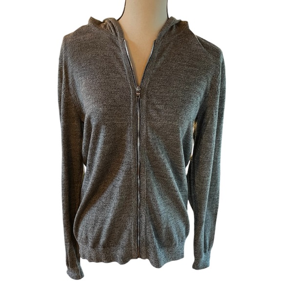 AX Armani Exchange full zip merino wool sweater
